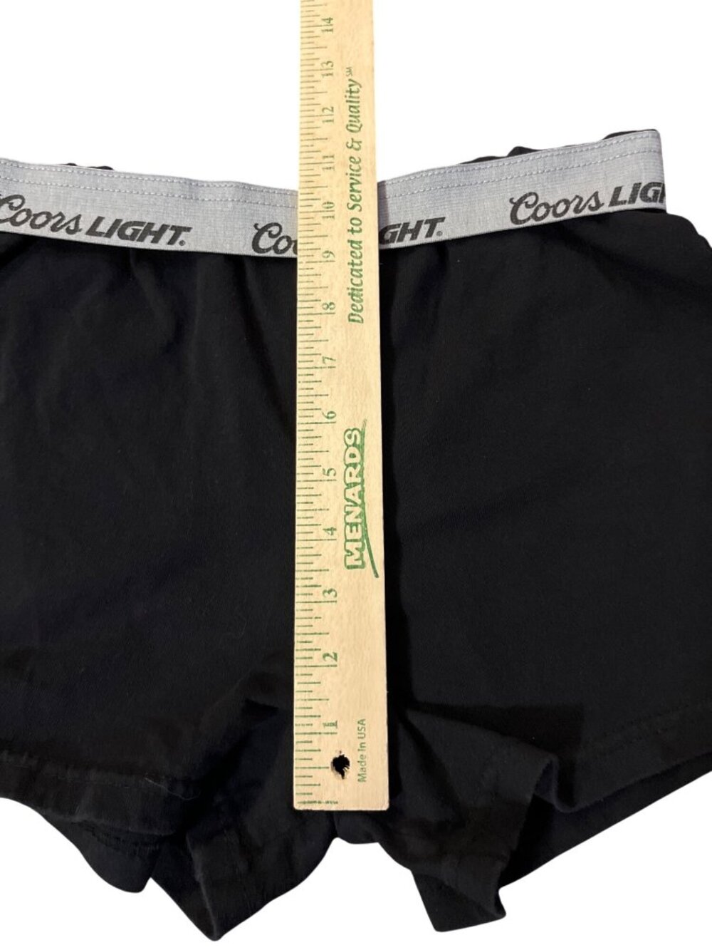 Coors Light Women's Lounge Shorts Size Large Black Used 100% Cotton - Picture 9 of 12